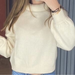 Something Navy Womens Cream Sweater